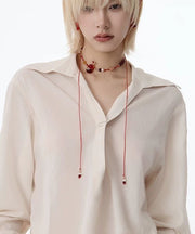 Chic Red String Reinforced Glass Calabash Pendant Necklace