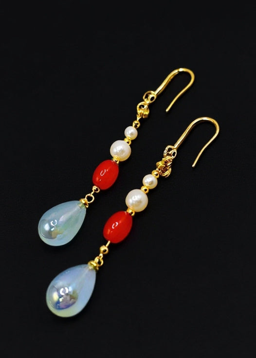 Chic Teardrop Shape Fine Acrylic Drop Earrings