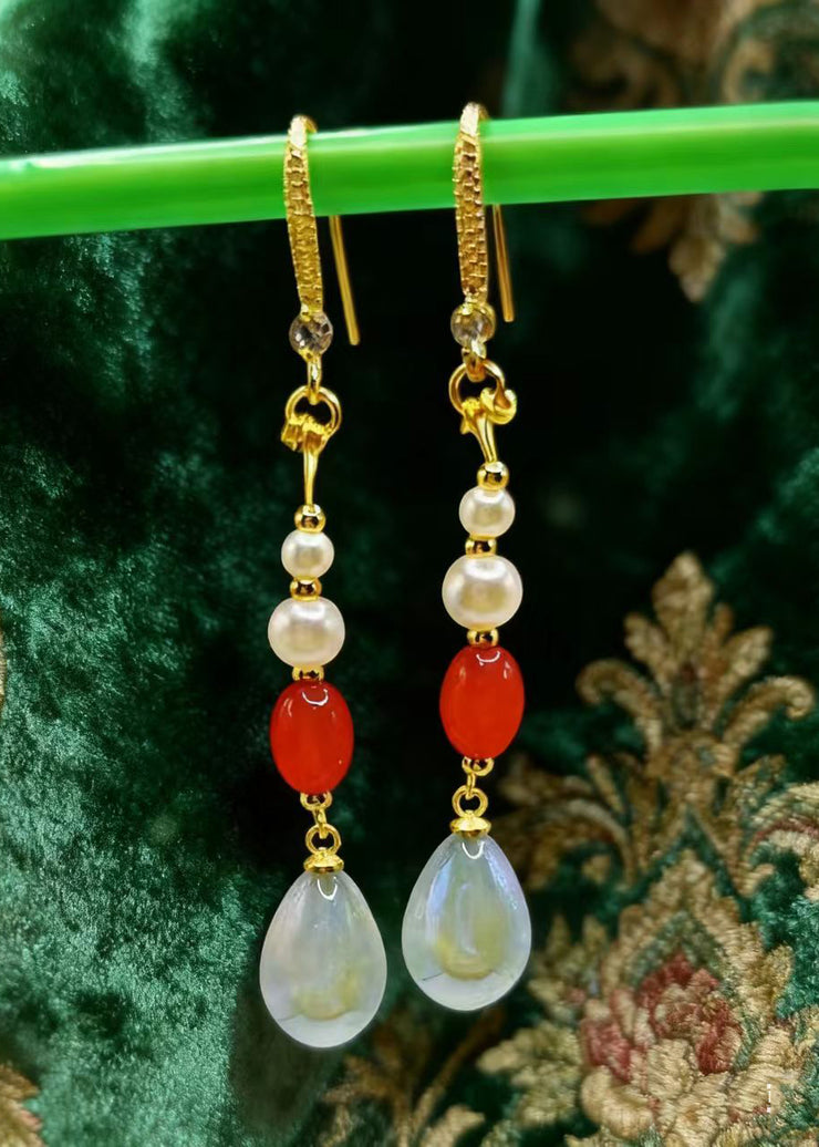 Chic Teardrop Shape Fine Acrylic Drop Earrings