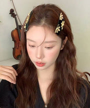 Chinese Style Black Metal Floral Hairpin
