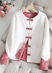 Chinese Style Black Wear On Both Sides Faux Mink Hair Jacket Winter