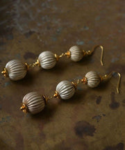 Chinese Style Gold Copper Alloy LanternDrop Earrings
