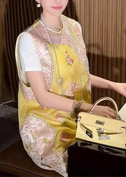 Chinese Style Pink Lace Embroidered Silk Mid Dresses Summer