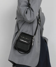 Classy Black CrossBody Solid Durable Faux Leather Women Phone Pouch