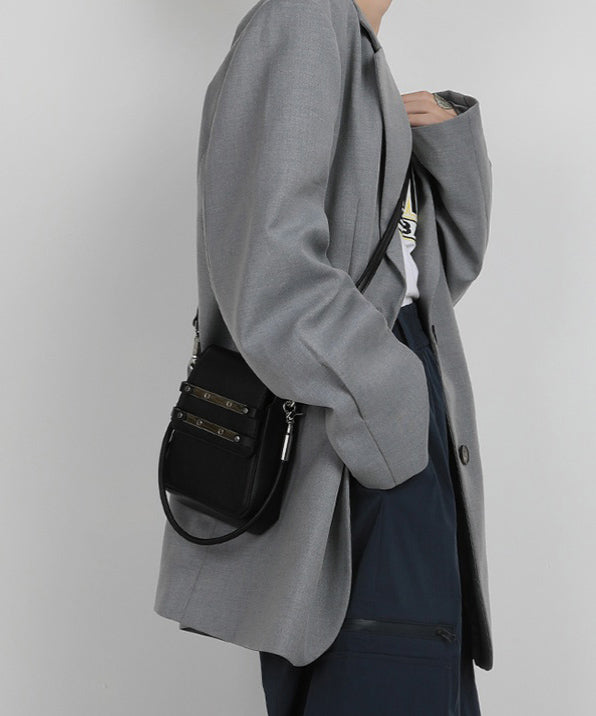 Classy Black CrossBody Solid Durable Faux Leather Women Phone Pouch