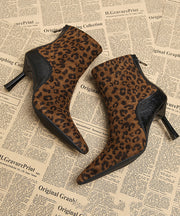 Classy Comfy Splicing Stiletto Boots Black Suede Pointed Toe