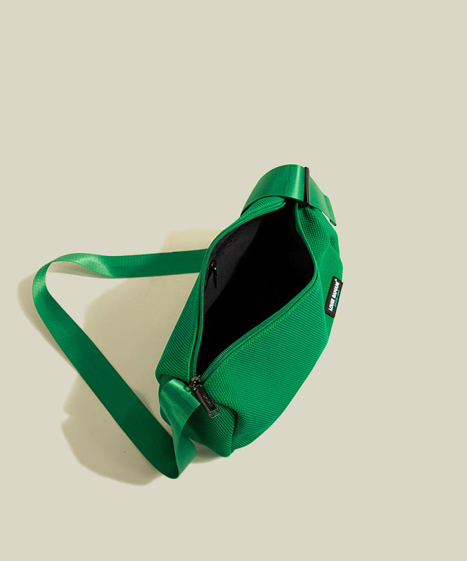 Classy Green Solid Durable Canvas Round Bag