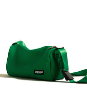 Classy Green Solid Durable Canvas Round Bag