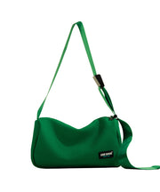 Classy Green Solid Durable Canvas Round Bag
