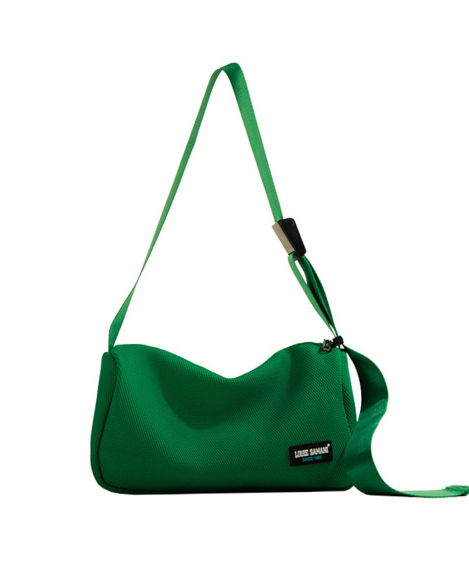 Classy Green Solid Durable Canvas Round Bag