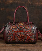 Classy Mulberry Embossed Calf Leather Tote Bag