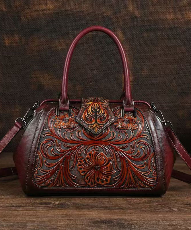 Classy Mulberry Embossed Calf Leather Tote Bag