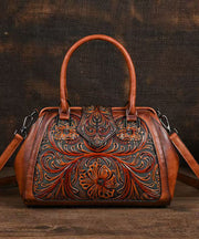 Classy Mulberry Embossed Calf Leather Tote Bag