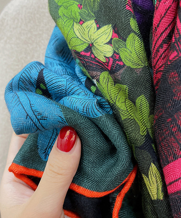 Classy Print Woolen Scarf Autumn Winter