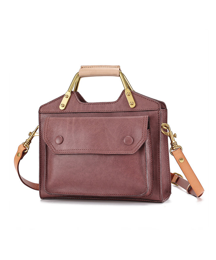Classy Red Versatile Calf Leather Doctor Bag