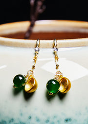 Classy Turquoise Blessed Bowl Gilding Drop Earrings