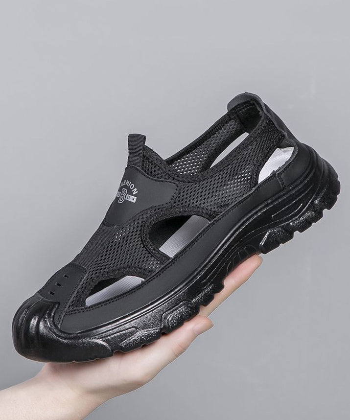 Coffee Breathable Mesh 2025 Splicing Men Water Sandals