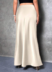 Comfortable Fabric Good Draping Silk Satin Skirt Fall