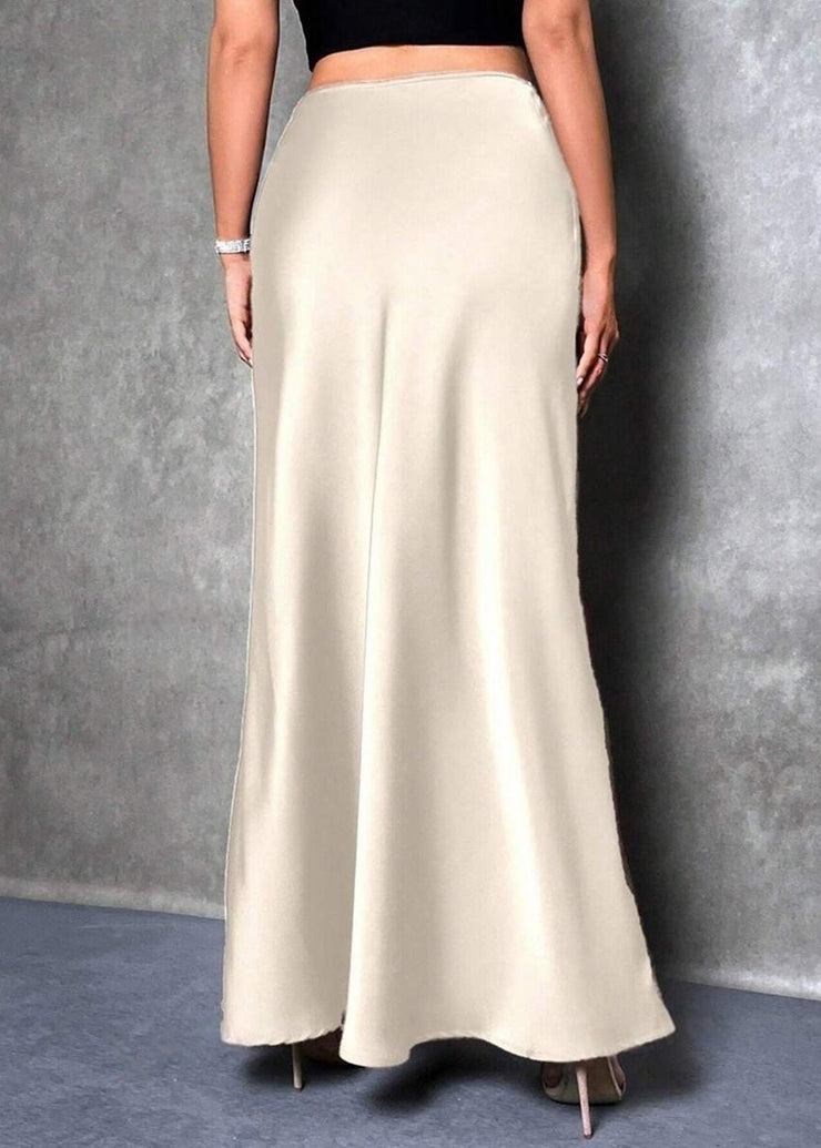 Comfortable Fabric Good Draping Silk Satin Skirt Fall