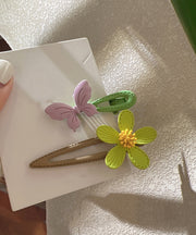 Cute Alloy Butterfly Floral Hairpin