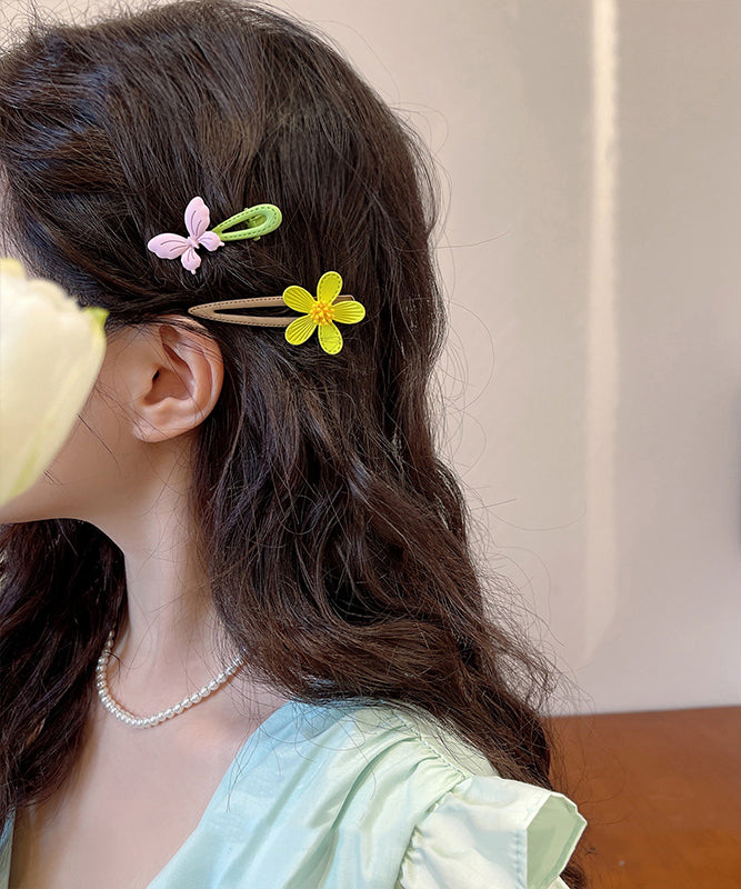 Cute Alloy Butterfly Floral Hairpin