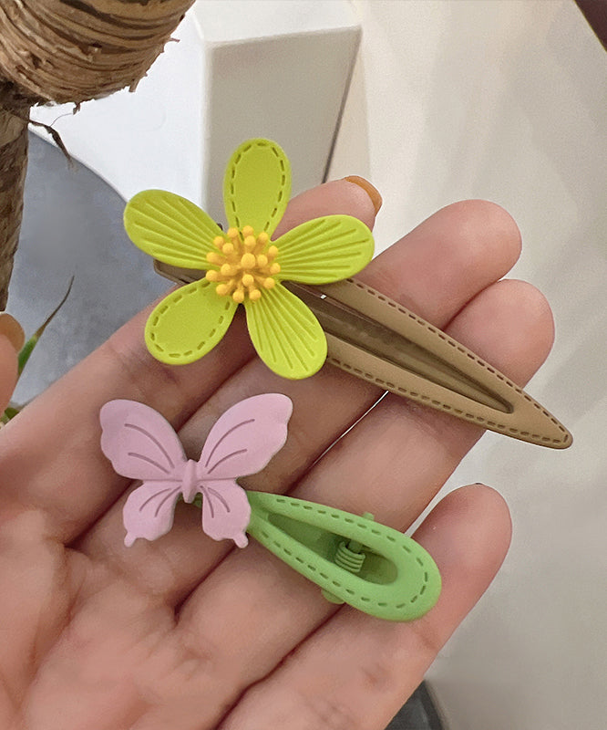 Cute Alloy Butterfly Floral Hairpin