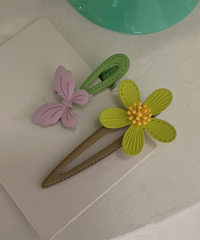 Cute Alloy Butterfly Floral Hairpin