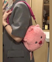 Cute Cartoon Fuzzy Fur Fluffy Versatile Diagonal CrossBody Bag