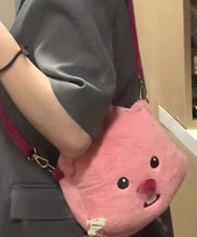 Cute Cartoon Fuzzy Fur Fluffy Versatile Diagonal CrossBody Bag