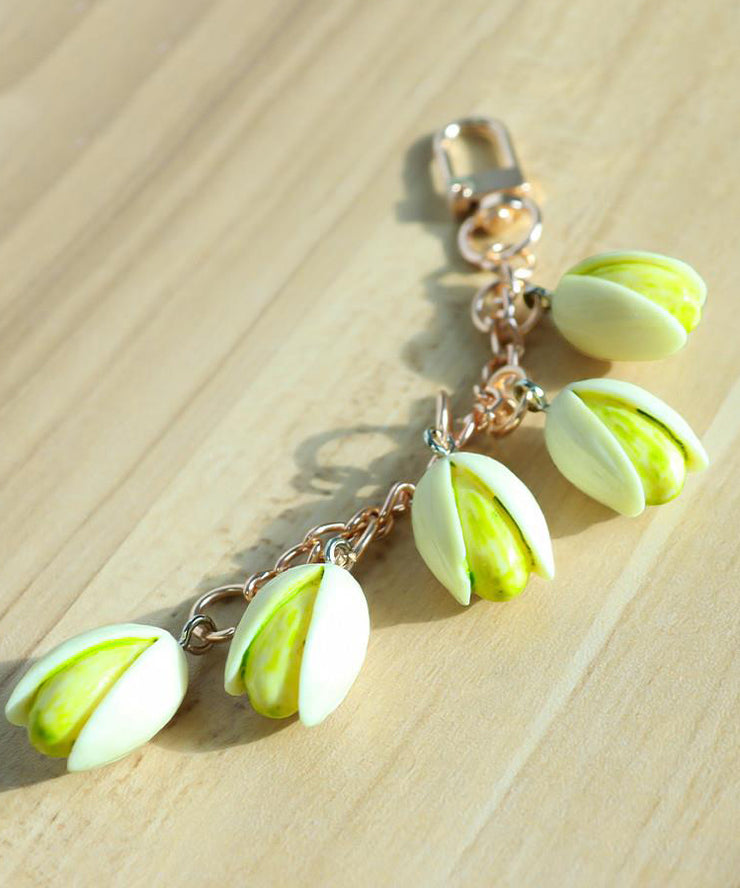 Cute Gold Alloy Five Pistachios Phone Chains