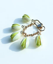 Cute Gold Alloy Five Pistachios Phone Chains