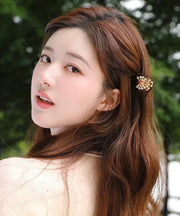 Cute Gold Alloy Pearl Four Combinations Hairpin