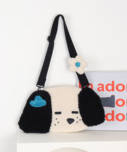 Cute Litter Gog Fuzzy Fur Fluffy Message Bag