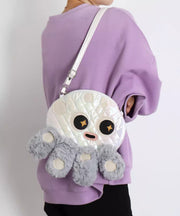 Cute Octopus Shaped Fuzzy Fur Fluffy Message Bag