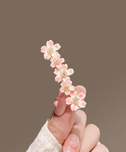 Cute Pink Alloy Cherry Blossom Hairpin