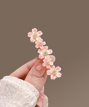 Cute Pink Alloy Cherry Blossom Hairpin