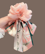 Cute Pink Chiffon Bow Ribbon Hairpin