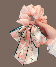 Cute Pink Chiffon Bow Ribbon Hairpin