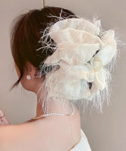 Cute Pink Tulle Cloud Tassel Hairpin