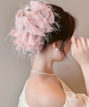 Cute Pink Tulle Cloud Tassel Hairpin