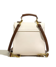 Cute Plush Toy Patchwork Faux Leather Backpack Bag