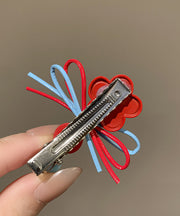 Cute Rainbow Acrylic Floral Butterfly A Pair Hairpin