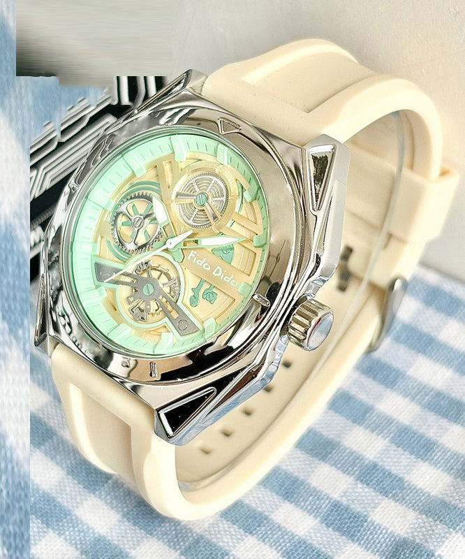 Cute Silicone Rubber Quartz Movement Waterproof Watches