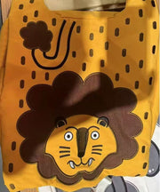 Cute Tiger Embroidered Large Capacity Nylon Backpack Bag