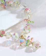 Cute Yellow Alloy Crystal Charm Bracelet