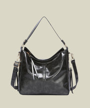 DIY Caramel Large Capacity Faux Leather Shoulder Bags