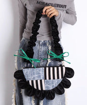 DIY Fan Shaped Patchwork Bow Shoulder Bags