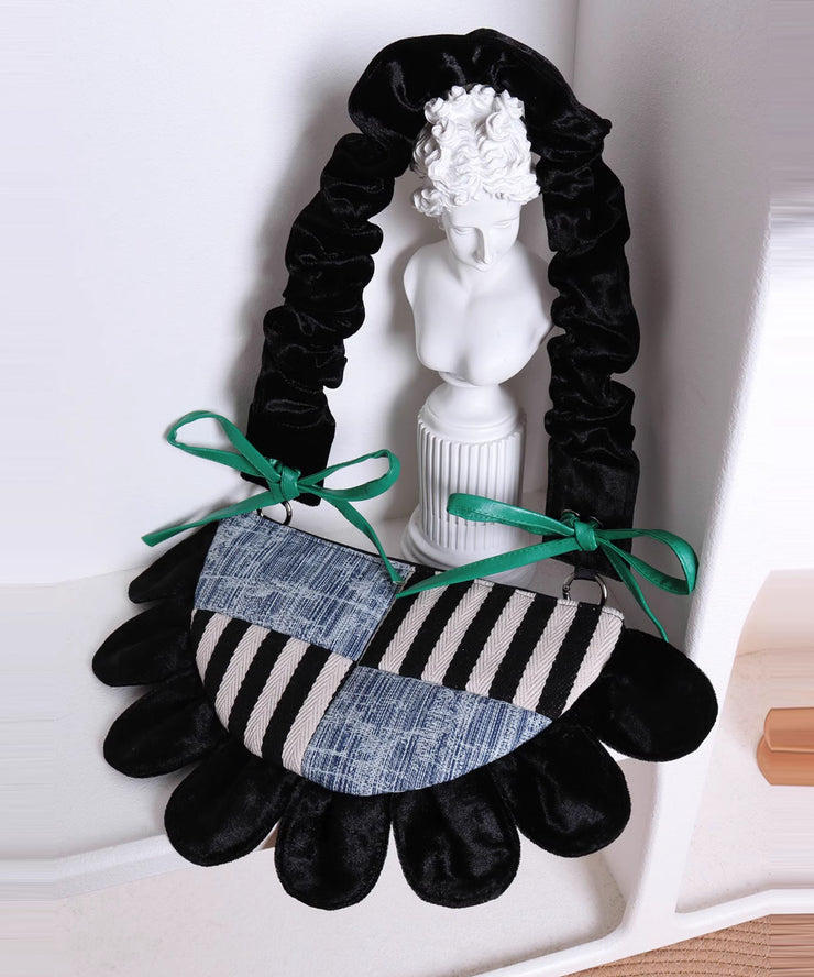 DIY Fan Shaped Patchwork Bow Shoulder Bags