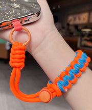 DIY Green Weave Metal Phone Chains