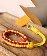 DIY Green Weave Metal Phone Chains